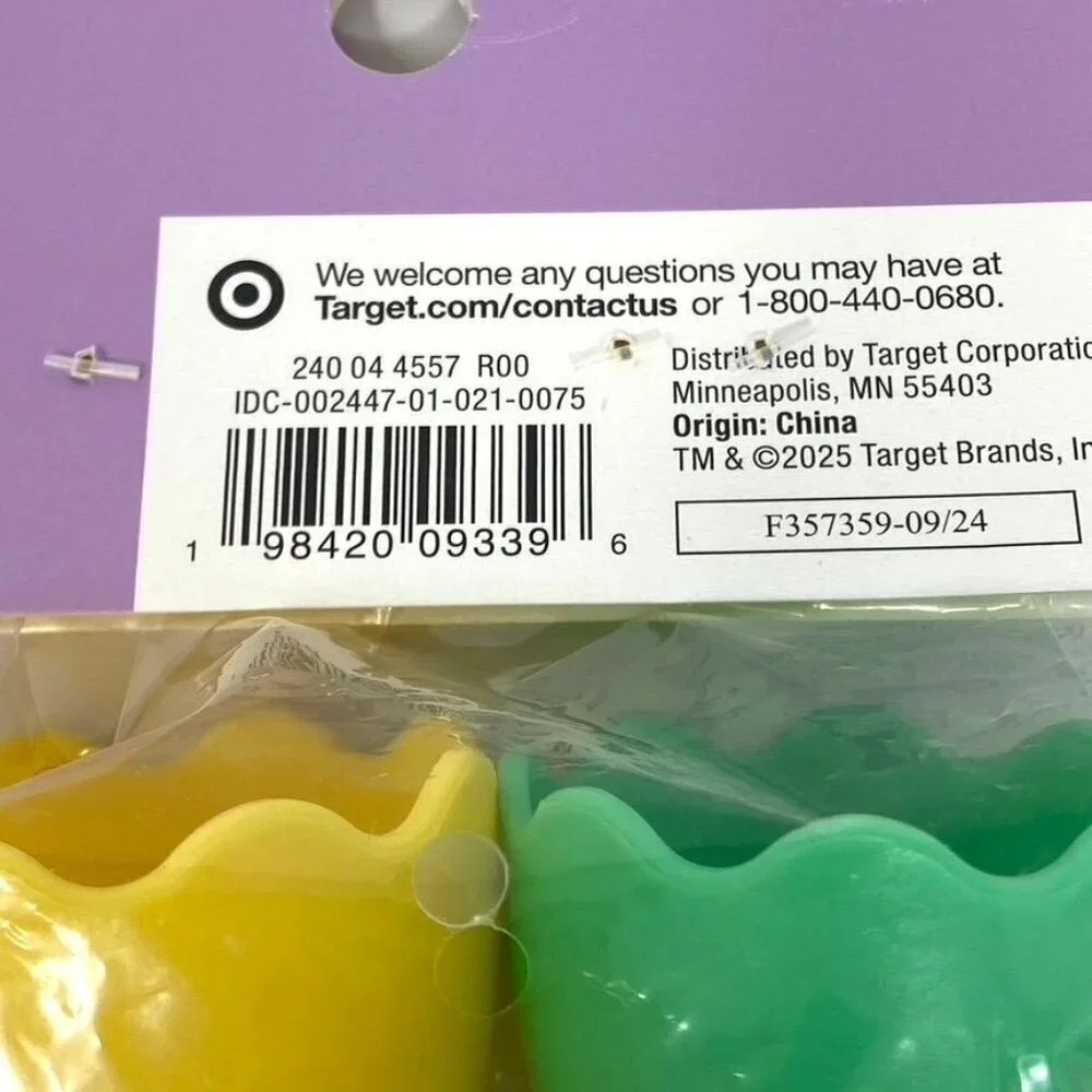 Target 6pc Rainbow Display Plastic Easter Egg Cups Spritz™ Decor Display